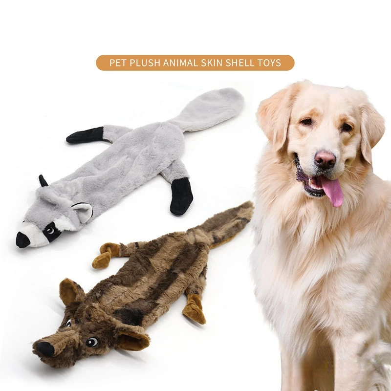 

Interactive Pet Plush Toys Squeak Pet Wolf Rabbit Animal Plush Toy Dog Chew Squeaky Whistling Involved Squirrel Dog Toy Supplier