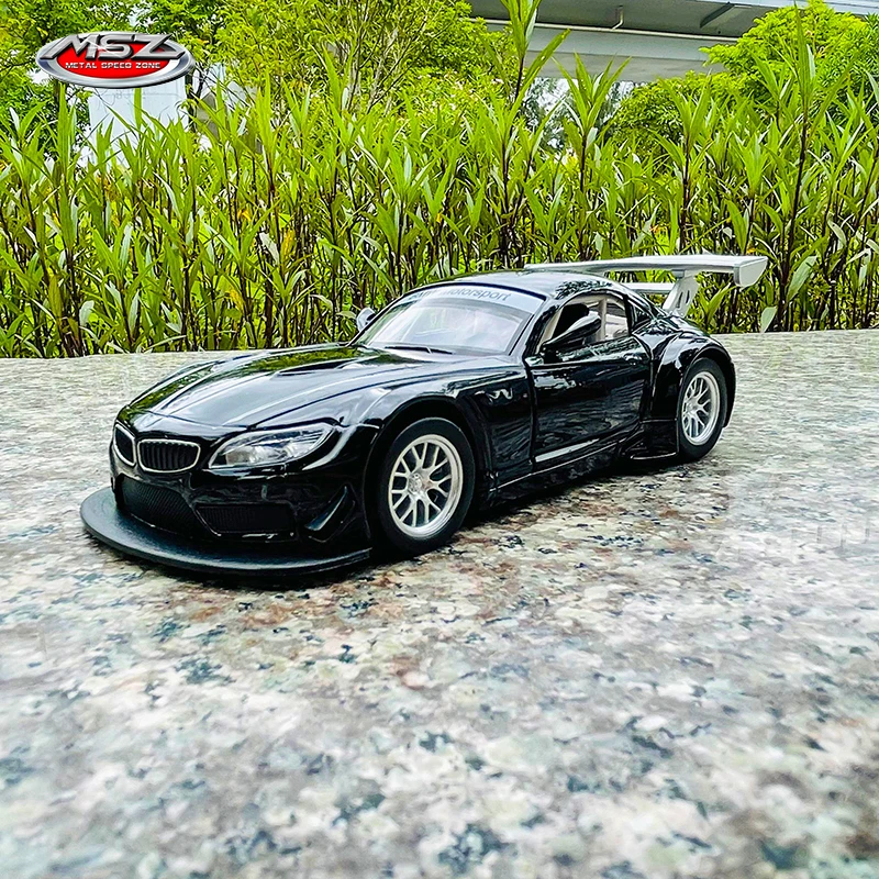 

MSZ 1:32 BMW Z4 GT3 alloy car model children's toy car die-casting boy collection gift pull back function car model
