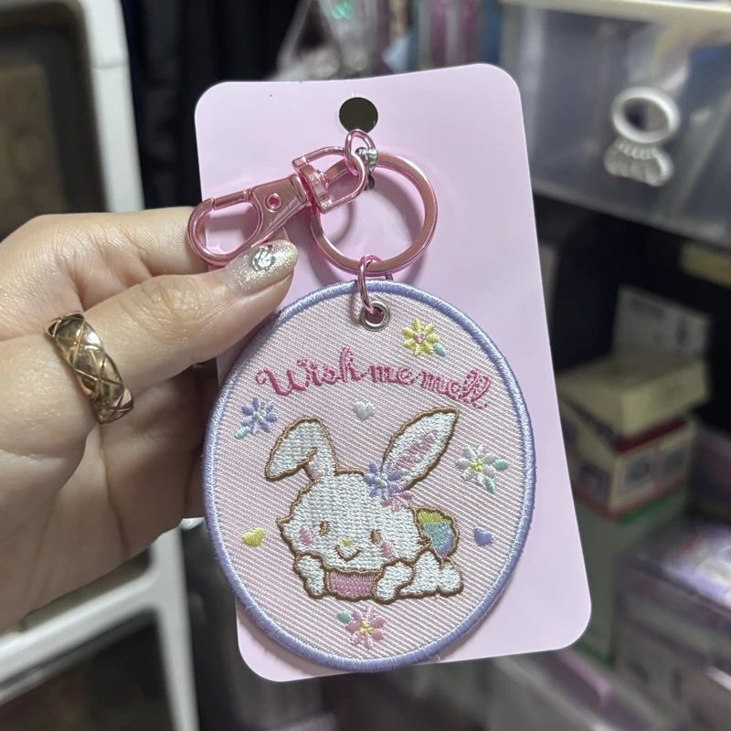 Брелок Wish Me Mell с талисманом, двусторонняя вышивка, кролик, милая кавайная сумка, брелки, очаровательный брелок (art.: 3920d129fc4b3) - 3920d129fc4b3