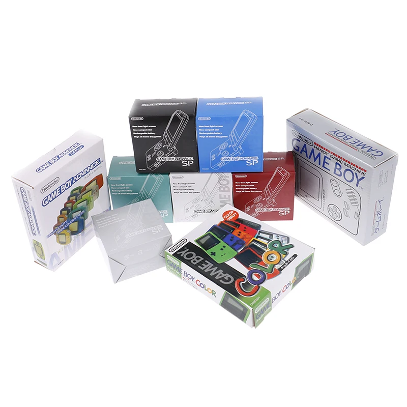 

1 шт. для игровой консоли GBA/GBC/GBA SP/GB DMG, новая упаковочная коробка, картонная коробка для Gameboy