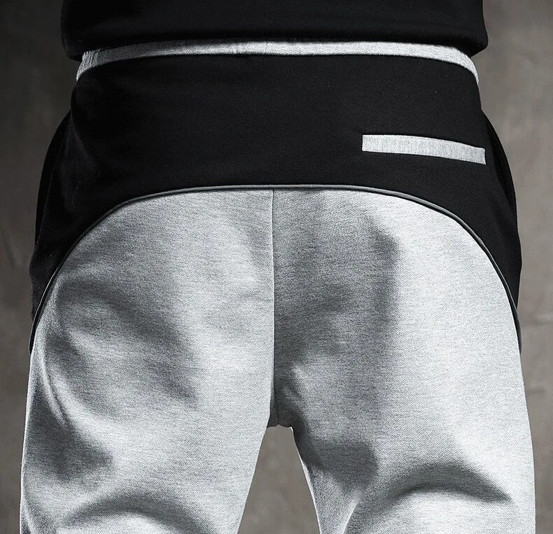 Спортивные брюки мужские модные брендовые повседневные штаны свободные