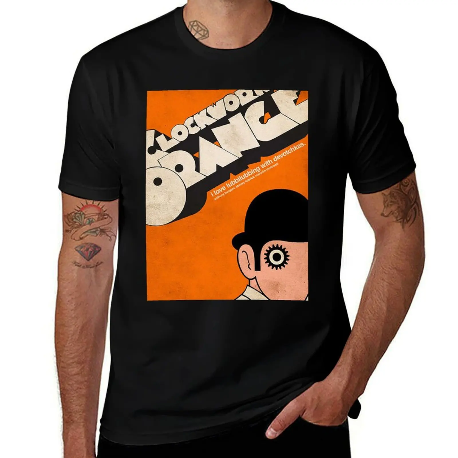 Футболка Couverture de livre оранжевая футболка Bodycanique тяжелые весы таможенный дизайн