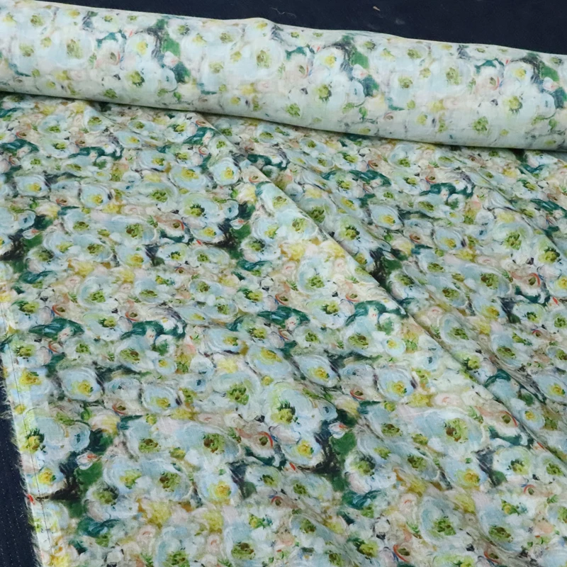 Постельное белье Monet из натурального чистого рами тонкая летняя ткань с цифровой