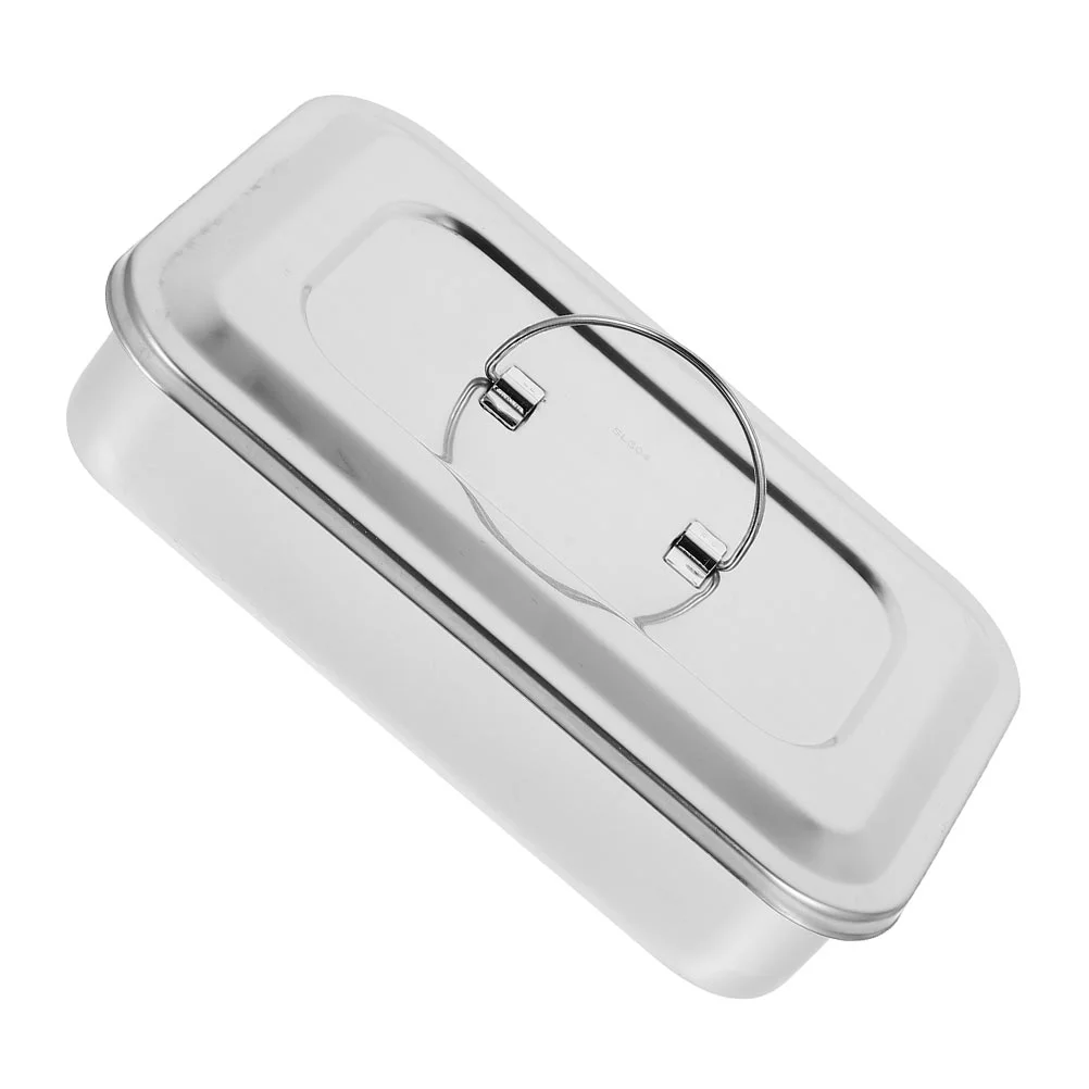 

Nail Box Tray Instrument Metal Clippers Implement Organizer Manicure Steel Plate Trays Instruments Container Lid Cleanser