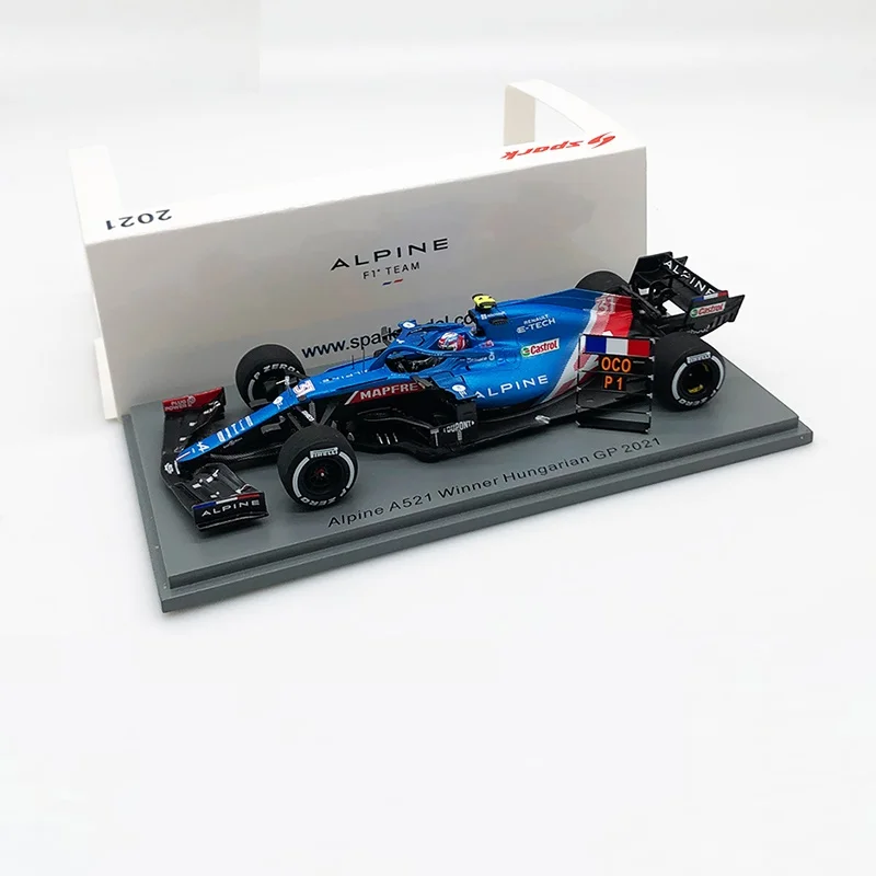 

Spark 1:43 2021 Alpine A521 Winner Hungarian GP Ocon Resin Simulation Model Car