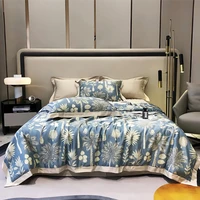 floral print summer quilts luxury cartoon 200x230cm air condition comforter for adult breathable soft blanket 150x200cm quilts