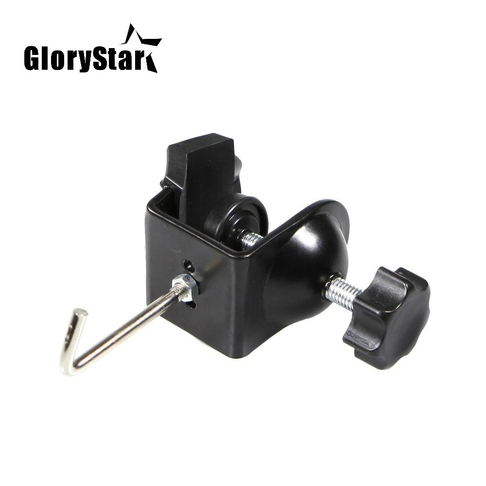 

Studio Light Stand Clamp with Metal Hook for Boom Stand Sand Bag Photography Studio Metal Clamp U Clip Bracket with Hook