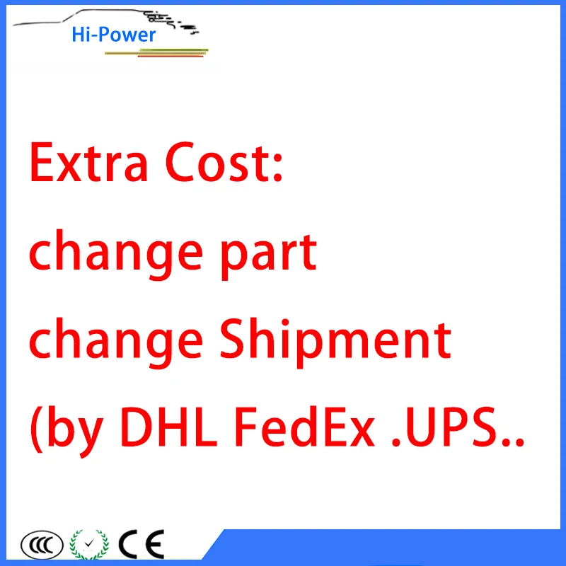 

За дополнительную плату за счет услуг по доставке в соответствии с (DHL UPS ,FedEx ........) меняется с другой стороны дополнительнительную стоимость слишком