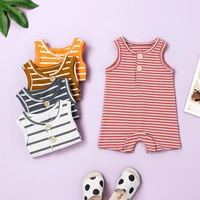 newborn rompers infant cute baby clothes fruit open chest striped romper toddler newborn baby jumpsuit baby onesie