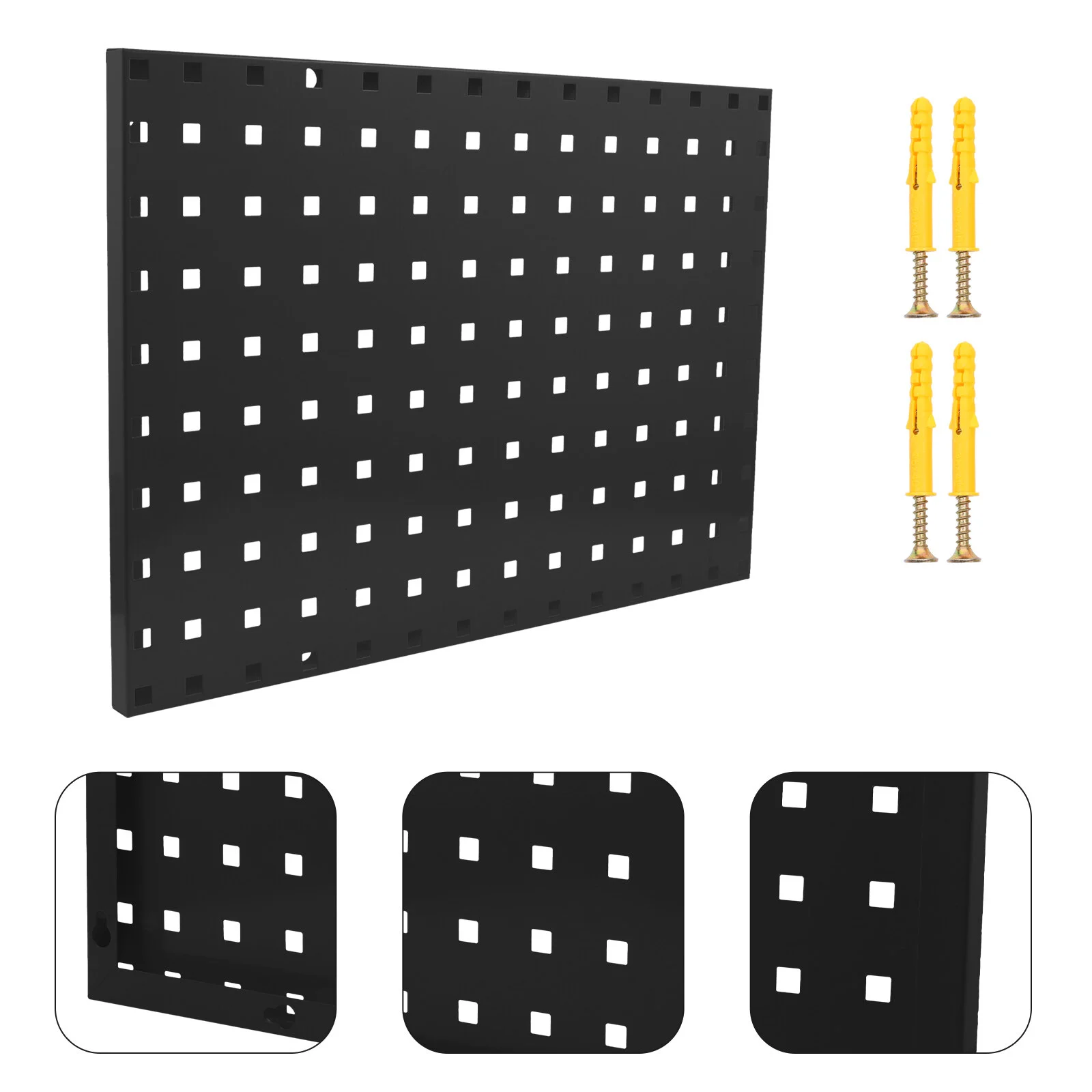 

Tool Pegboard Storage Shelf White Storage Shelves Hook Pegboard Shelf Panel Galvanized Steel Organization Office