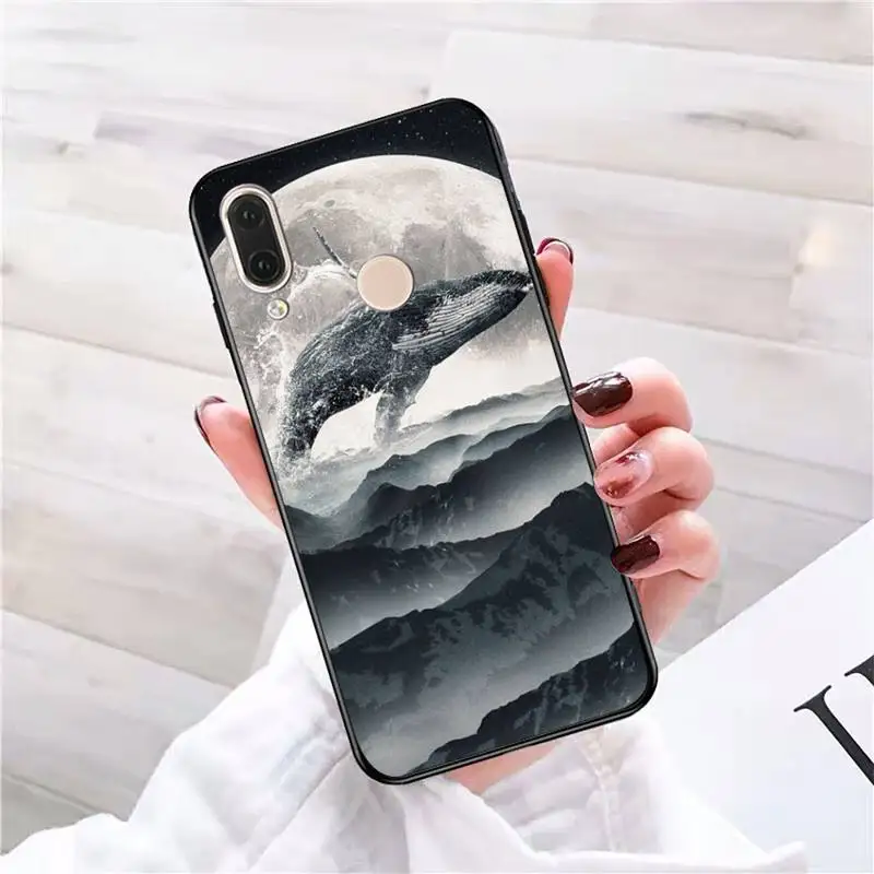 Whale Fish Wave Sea Phone Case For Redmi 9 5 S2 K30pro Silicone Fundas for Redmi 8 7 7A note 5 5A Capa images - 6