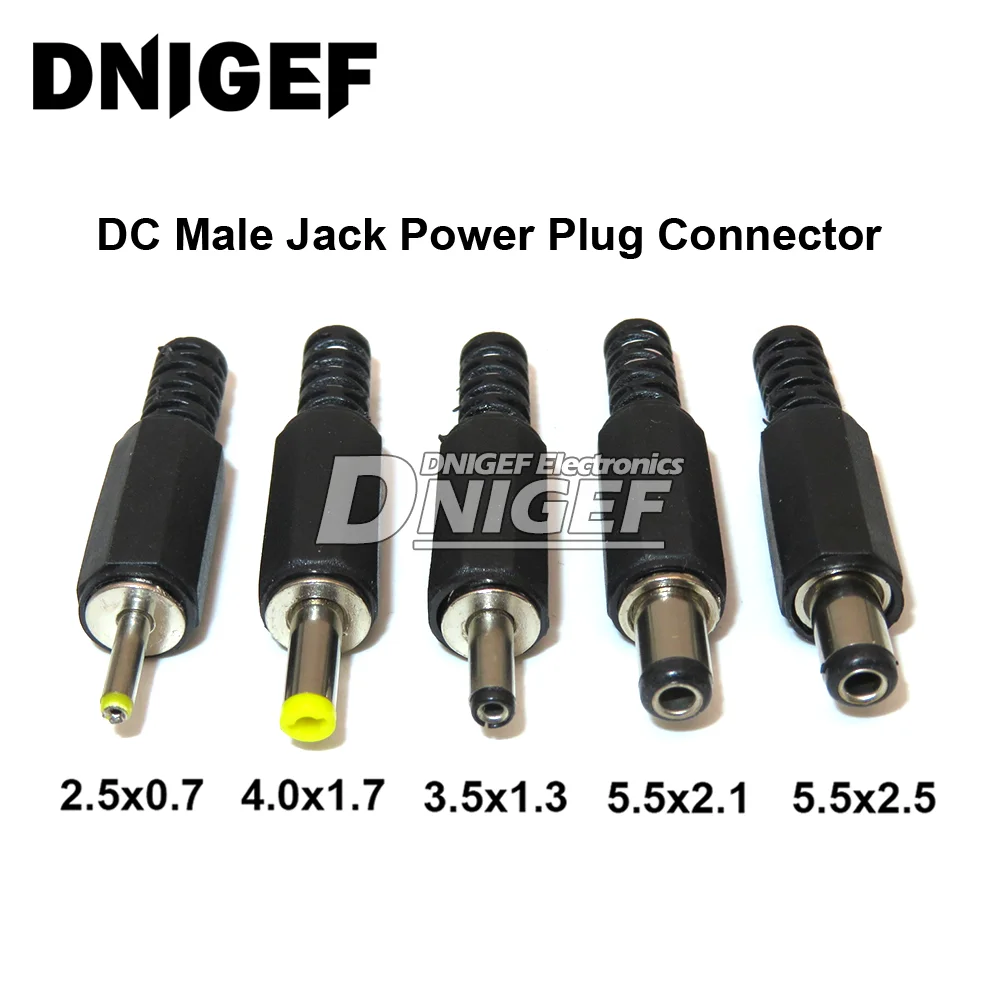 

5 шт. адаптер питания DNIGEF 2.5x0.7 3.5x1.3 4.0x1.7 5.5x2.1 5.5x2.5 мм