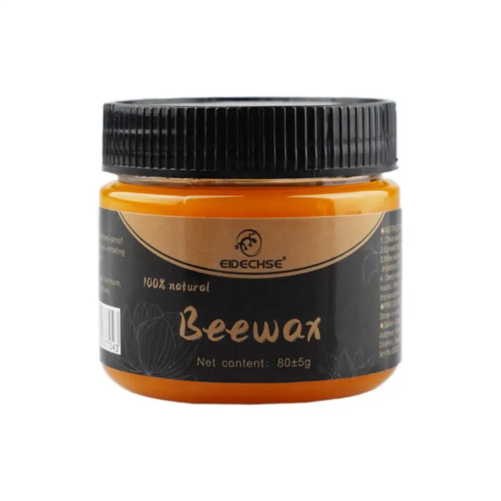 

Organic Natural Pure Wax Furniture Care Maintenance Wax Wood Cleaning Polished Wood Seasoning Beewax 80g 2023 Beeswax Wholesale