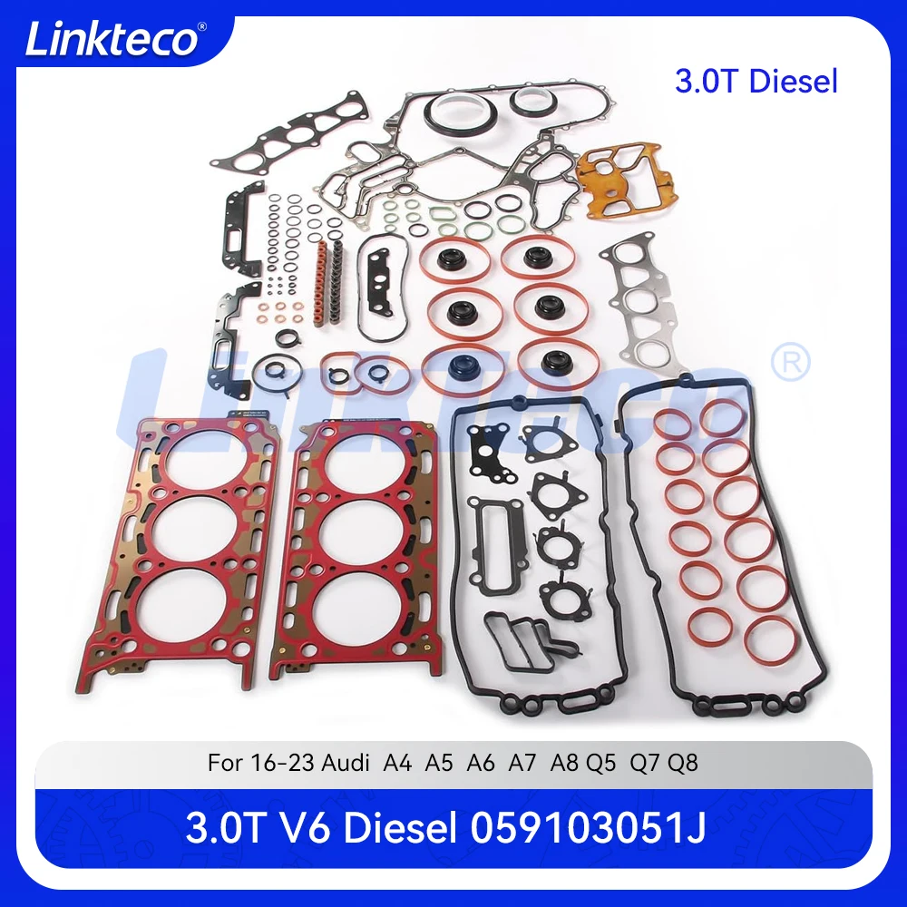 Полная прокладка головки блока цилиндров двигателя подходит для 3.0 T L V6 Diesel CRT CSW CTC