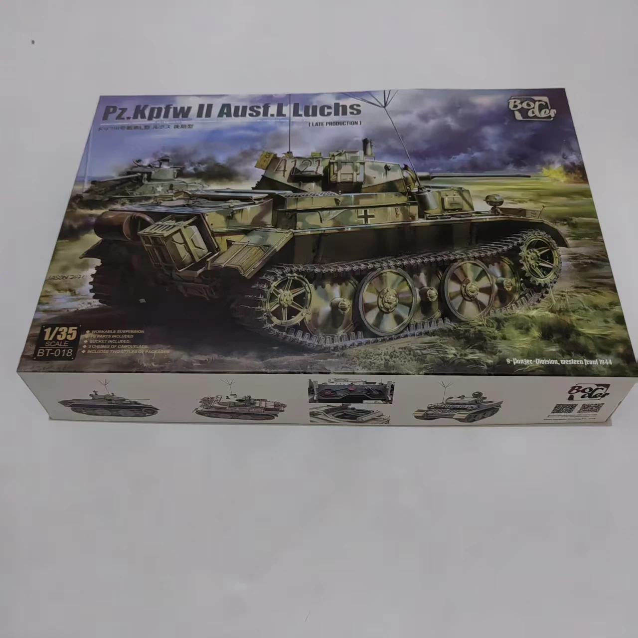 Фото Масштабная сборная модель танка 1/35 Border Model BT-018 Pz Kpfw II Ausf L Luchs (постпроизводственная версия) №1