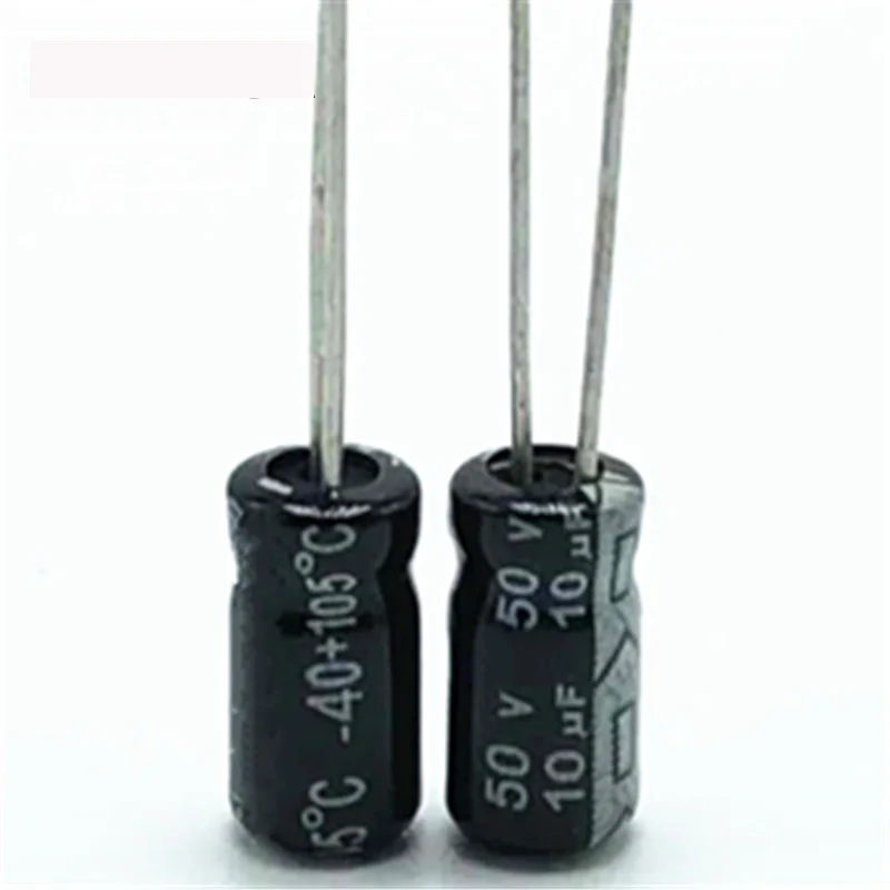 

20pcs/lot R445 50V 10UF aluminum electrolytic capacitor size 4*7mm 10UF 20%