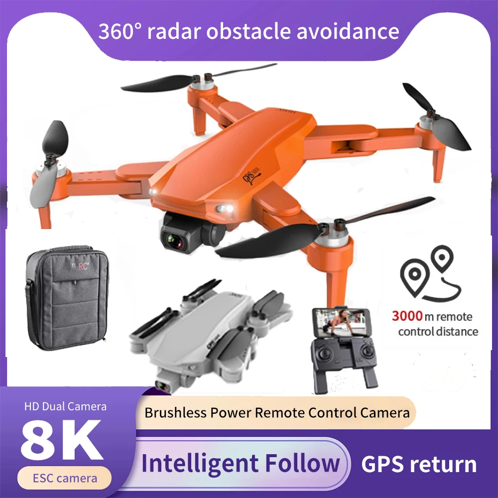 

2022 New S608 GPS Drone 6K Dual HD Camera Professional Aerial Photography Brushless Motor Foldable Quadcopter RC Distance 3000M
