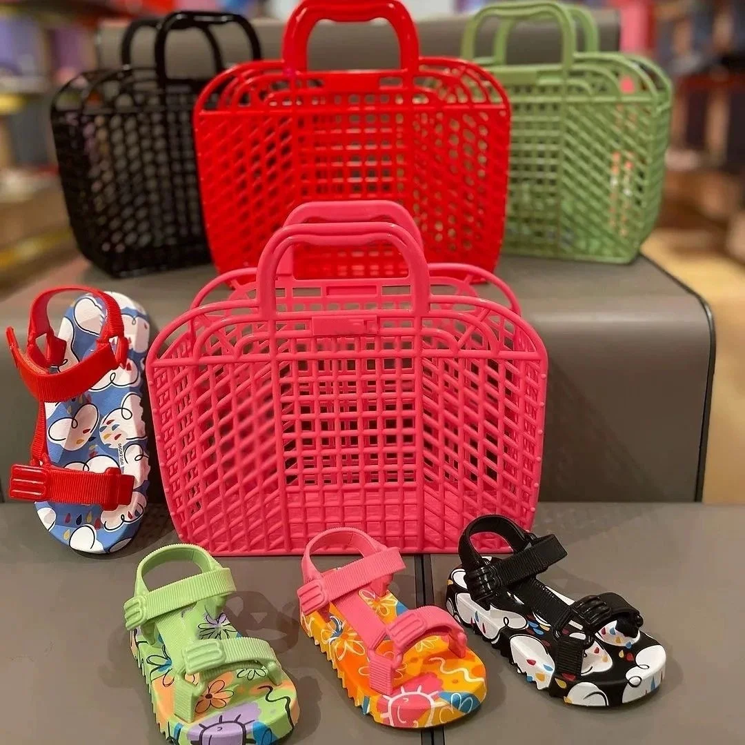 Сандалии с принтом для мужчин и женщин повседневная плетеная Летняя обувь в