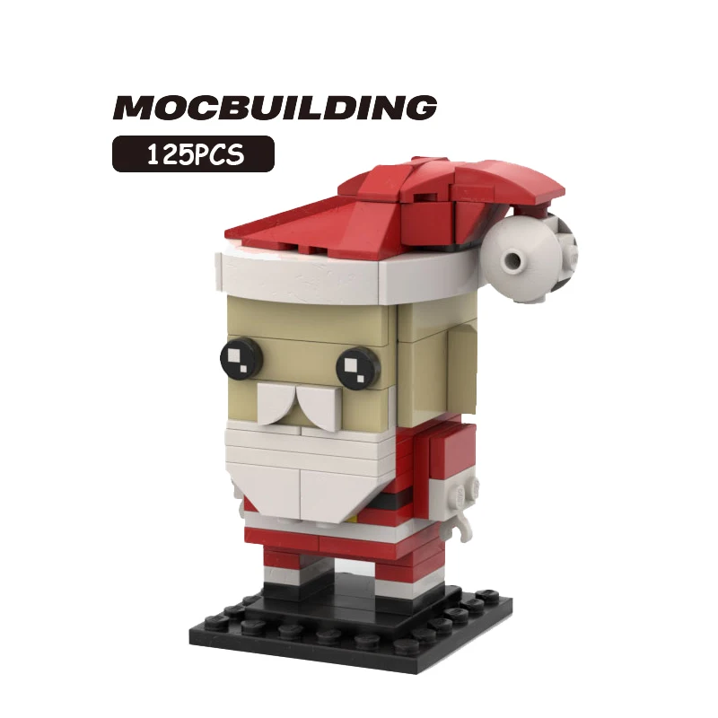 

MOC Building Blocks Santa Claus Model Small Particles Assembled Bricks Mini Action Figure Classic Creative Toys Xmas Gift 125PCS