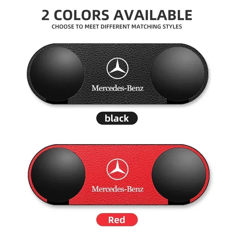 1 шт. двойной крючок с логотипом автомобиля для Mercedes Benz C180 C200 C260 C300 W108 W124 W126 W140 W168 W169