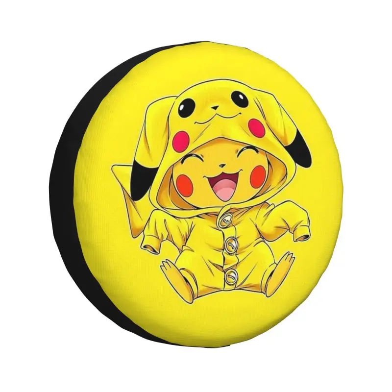 

Изготовленный на заказ чехол на запасное колесо Pokemon Pikachu для Suzuki Mitsubish 4WD SUV, защита шин 14 дюймов, 15 дюймов, 16 дюймов, 17 дюймов