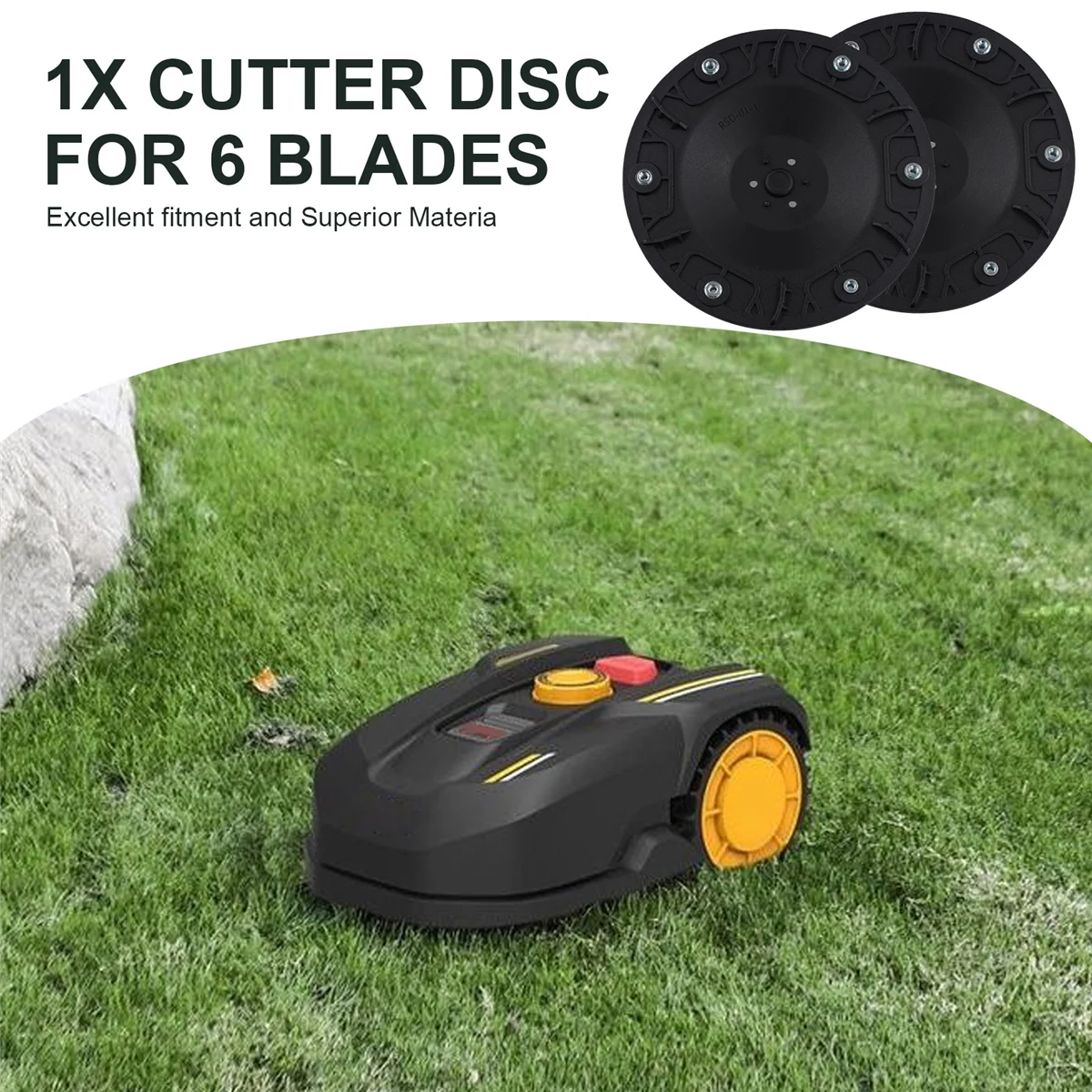 Диск резак для 6 лезвий Worx Landoid косилка-роботов M500 WR141E M700 WR142E электроинструменты