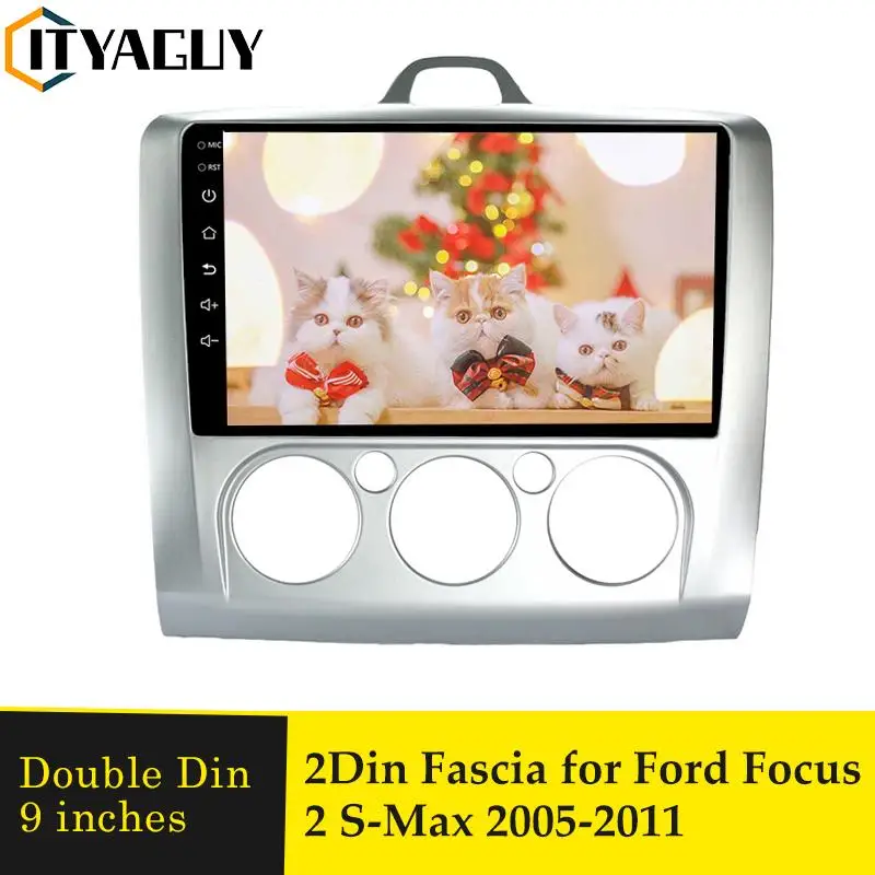 

9 дюймов двойной Din Автомобильная фасция для Ford Focus 2005-2011 радио Фасции Аудио установки адаптер Facia панель стерео тире рамка отделка комплект