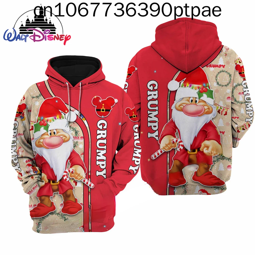 

Grumpy мультфильм Диснея 3D печать высокое качество фланлет утолщенные на молнии/толстовки мужские женские дизайнерские пуловеры крутые Топы