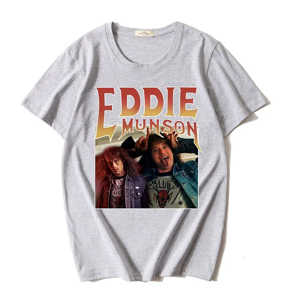 Stranger Things 4 T Shirt Eddie Munson Graphics Print T-shirt Men Women Fashion T-shirts Hip Hop Harajuku Tee Shirt Oversize Top
