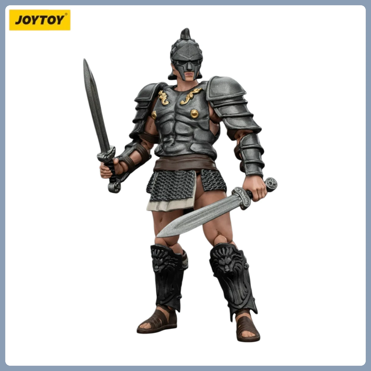 Фото Коллекционные фигурки JOYTOY 1/18: Римские гладиаторы (Димахарус, Хаста Сектор, Трекс, Ретиарус) — модели для декора и коллекции №5