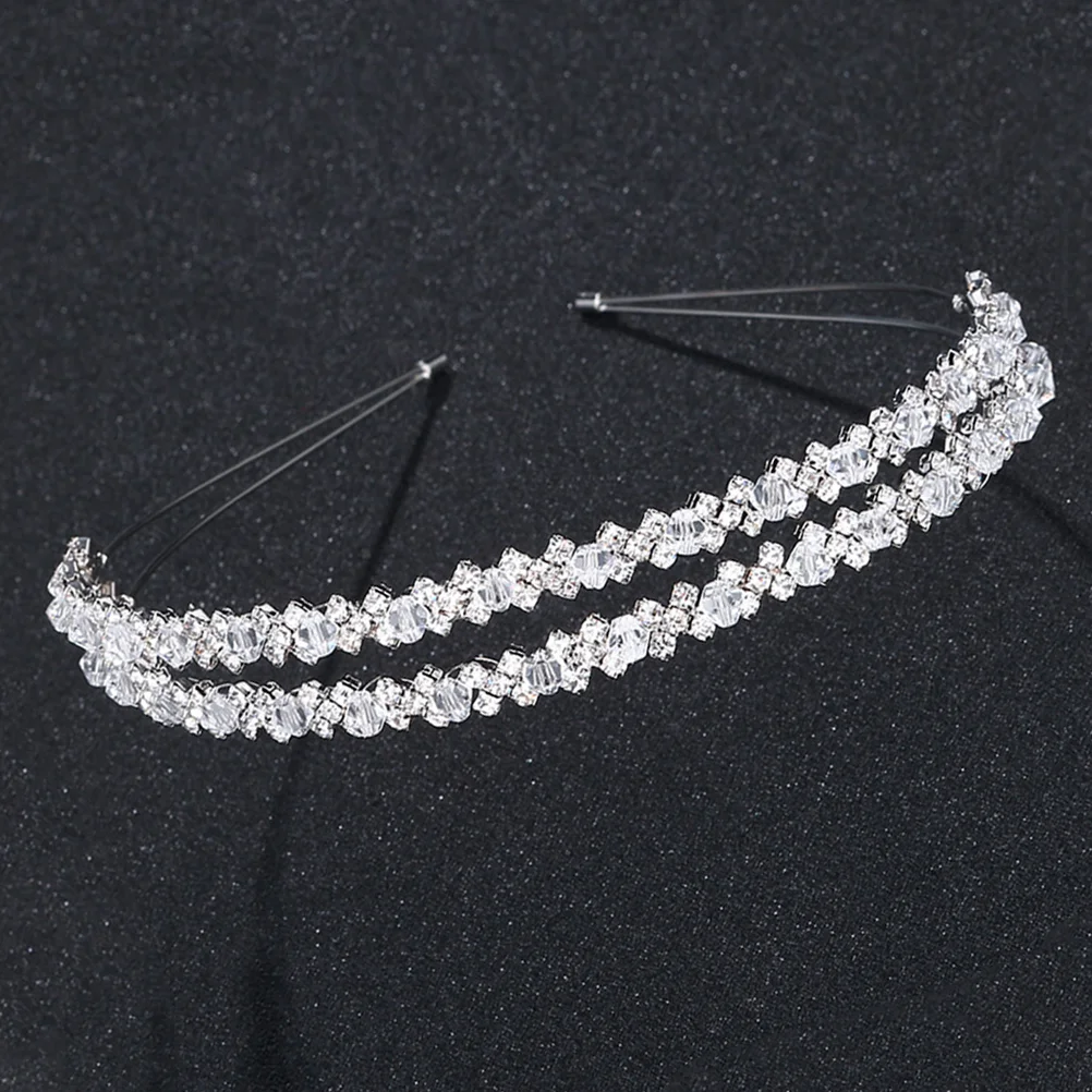 

Bridal Head Wedding Hair Band Clasp Crown Accessories Women Headband Hoop Bride