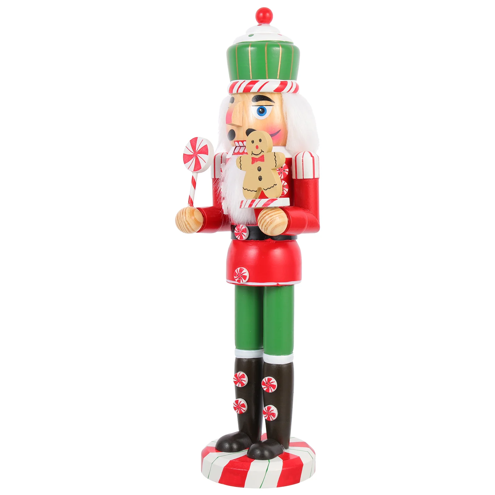 

Nutcracker Wooden Figurine Gingerbread Desktop Xmas Christmas Statue Chef Decoration Craft Wood Traditional Adornment Novelty