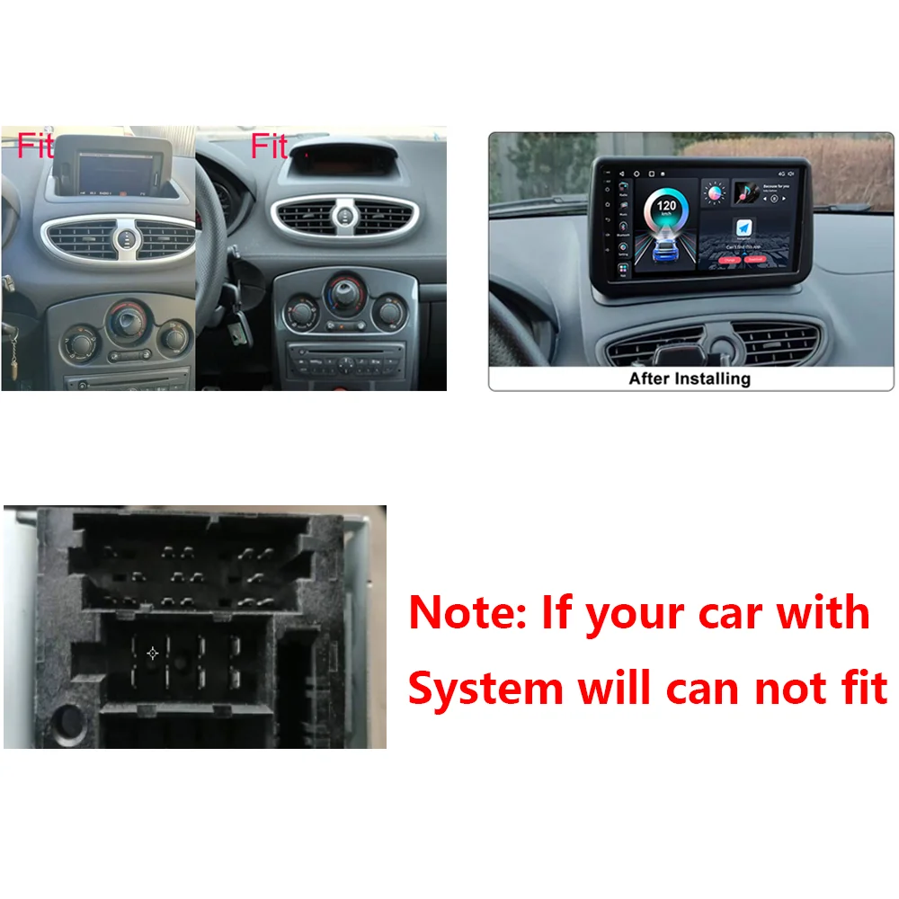 Авторадио для Renault Clio 3 2005-2019 2din автомобильное радио стерео Мультимедийный