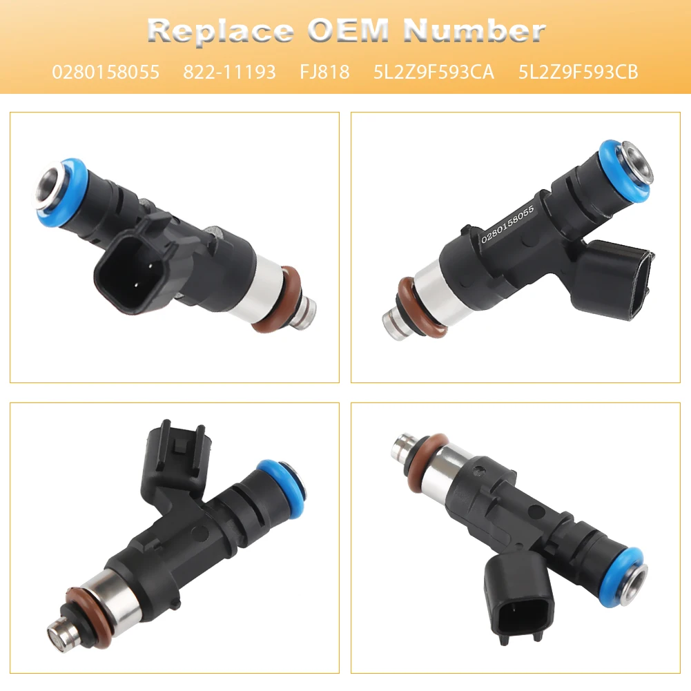 Набор Из 6 Топливных Форсунок Ford Ranger Explorer Sport Trac Mustang 0280158055 Автомобильная