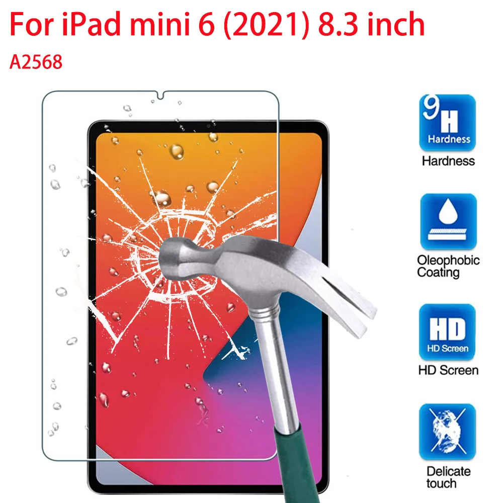 

Закаленное стекло для защиты экрана Apple iPad mini 6 8,3 дюйма 2021 mini 6 6-го поколения Защитная пленка для планшета A2568