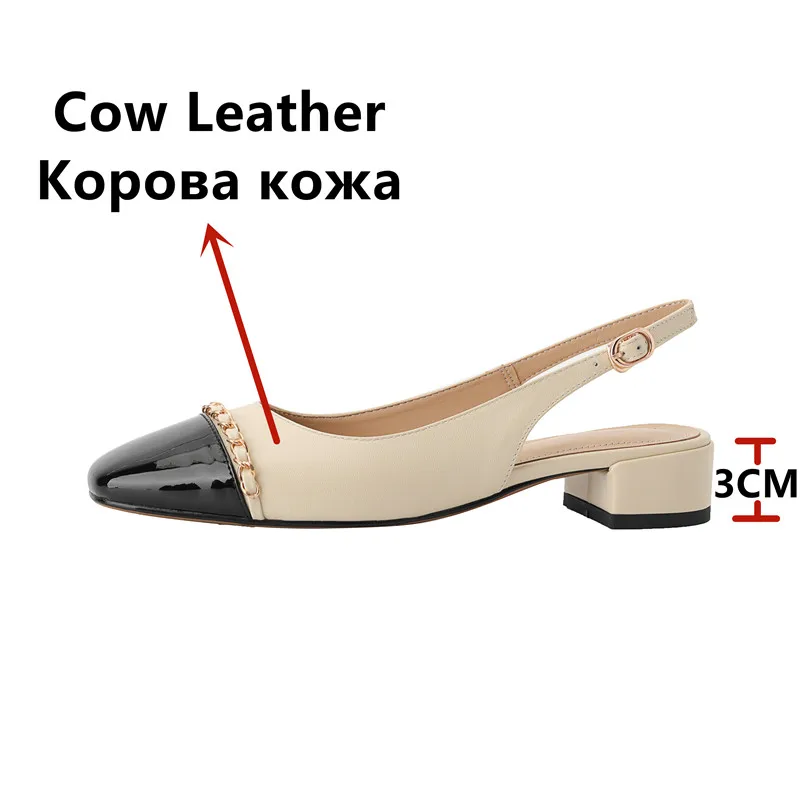 Женские босоножки с цепочкой FEDONAS желтые туфли из натуральной кожи на толстых