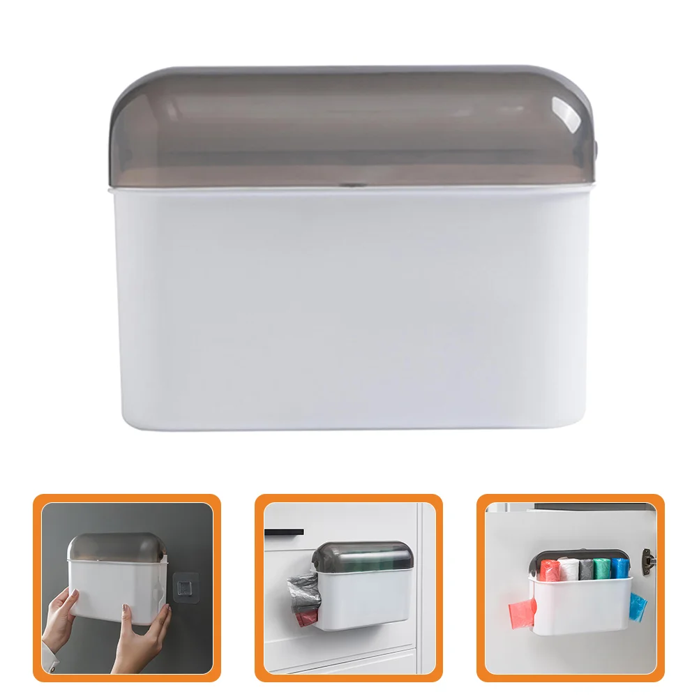 

Wall Mounted Garbage Bags Box Plastic Trash Bag Dispensers for Kitchen Bathroom