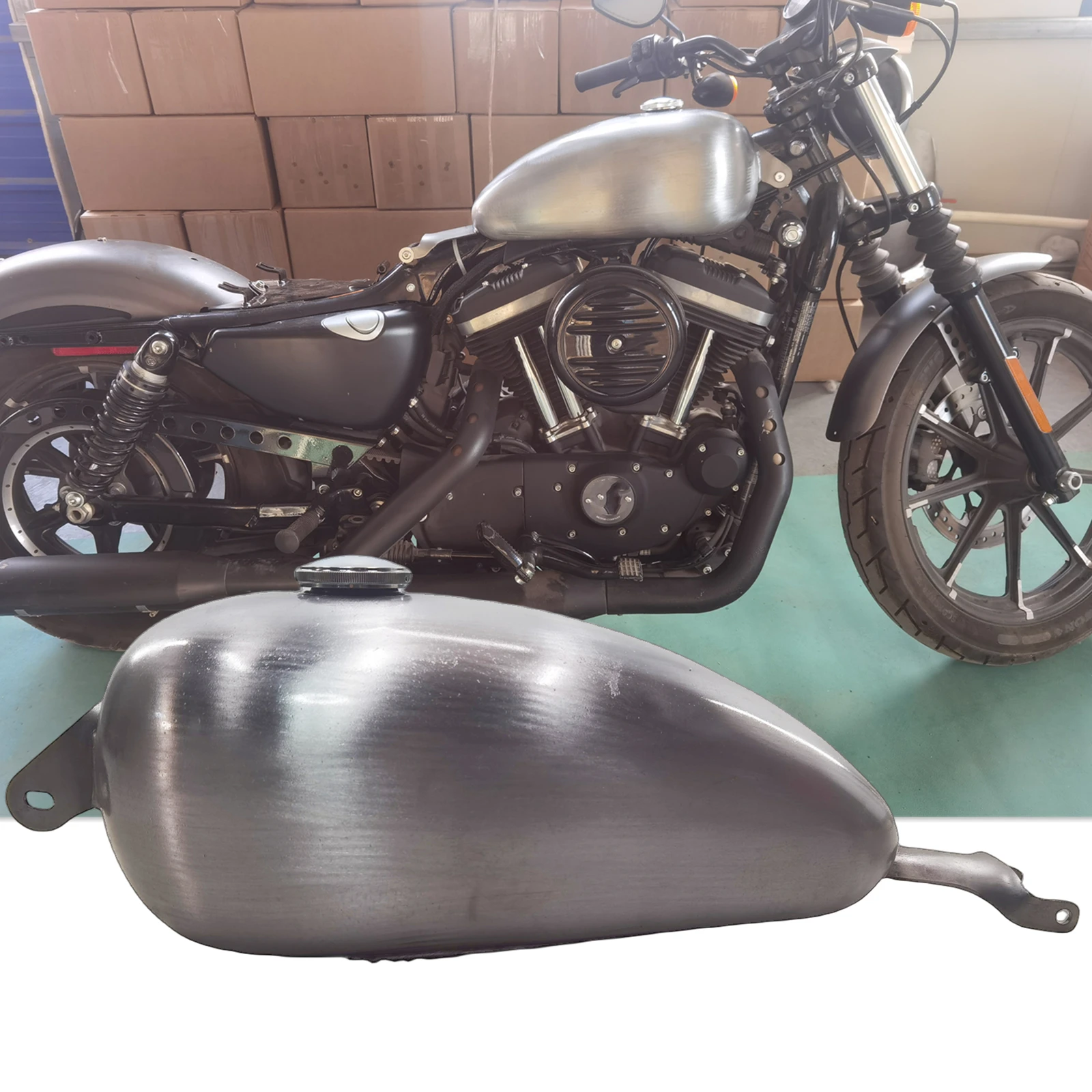 Для моделей Harley SPORTSTER XL X48 XL1200 883 2007-2022 8L бензиновый топливный бак для мотоцикла