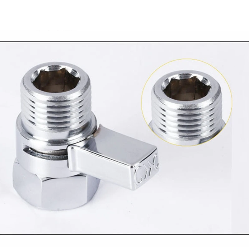 Клапан контроля расхода воды и запорный клапан из твердой латуни для ручного