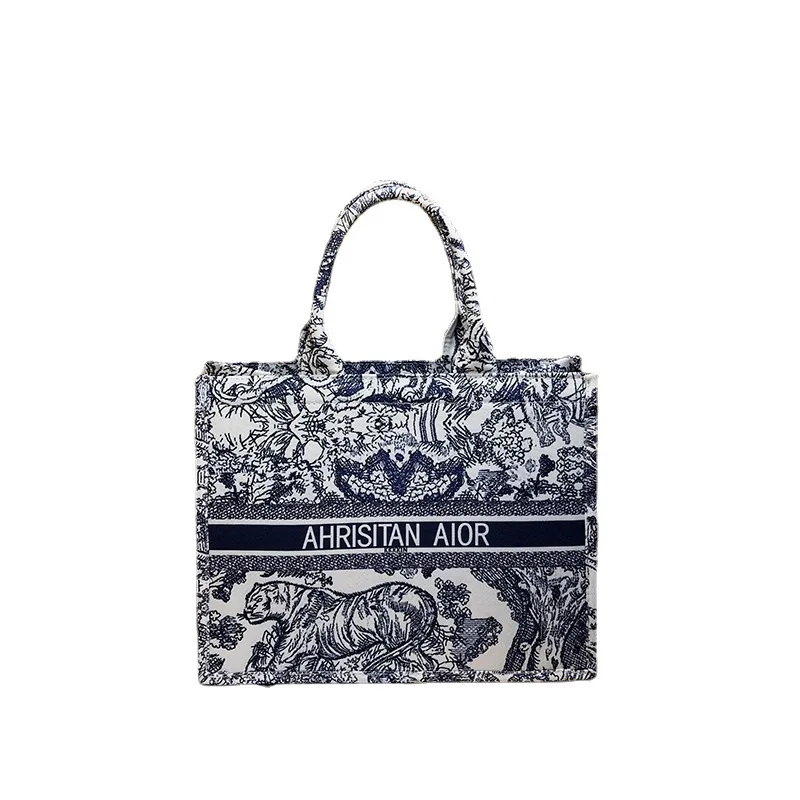 2023 New Vintage Famous Designer Embroidery D Shoulder Bags High Quality Large Capacity Casual Totes Women Purse And Handbags