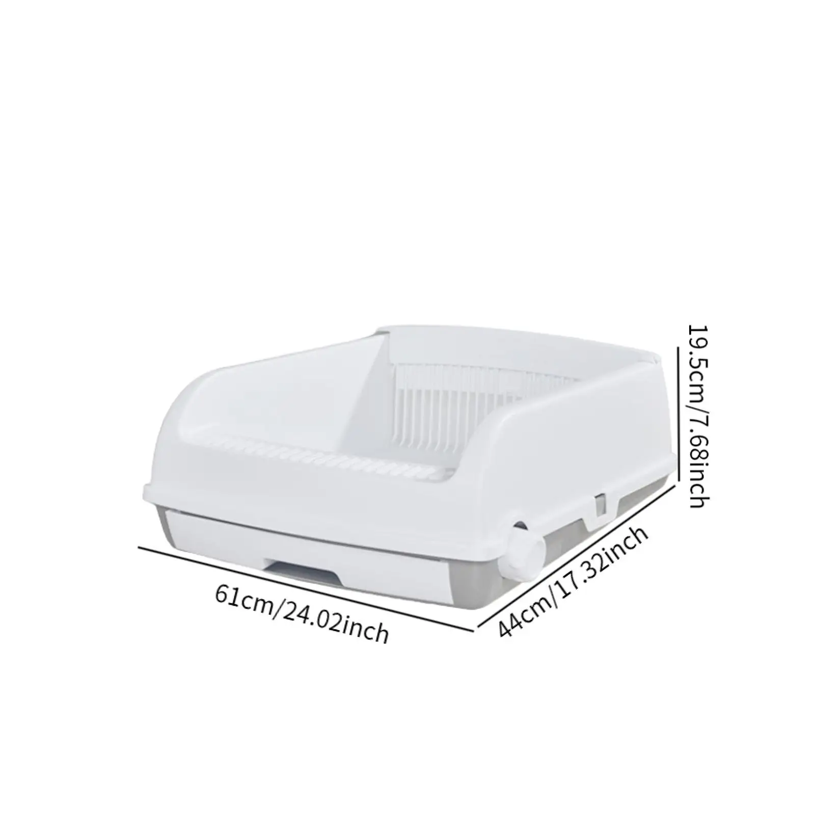 Open Litter Box Drawer Type Kitty Pan Portable Bedpan Cat Toilet Sandbox Semi Enclosed for Hamster Small Pets