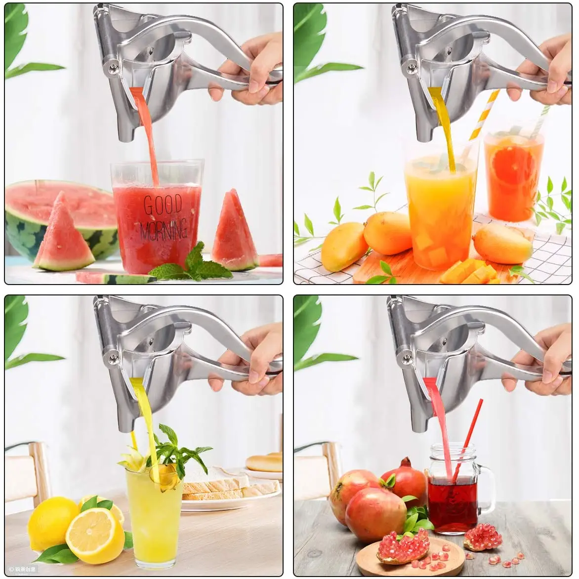 

22cm Manual Juicer Household Small Multi-purpose Juicer Portable Fruit and Nut Juicer Kitchen Accessories