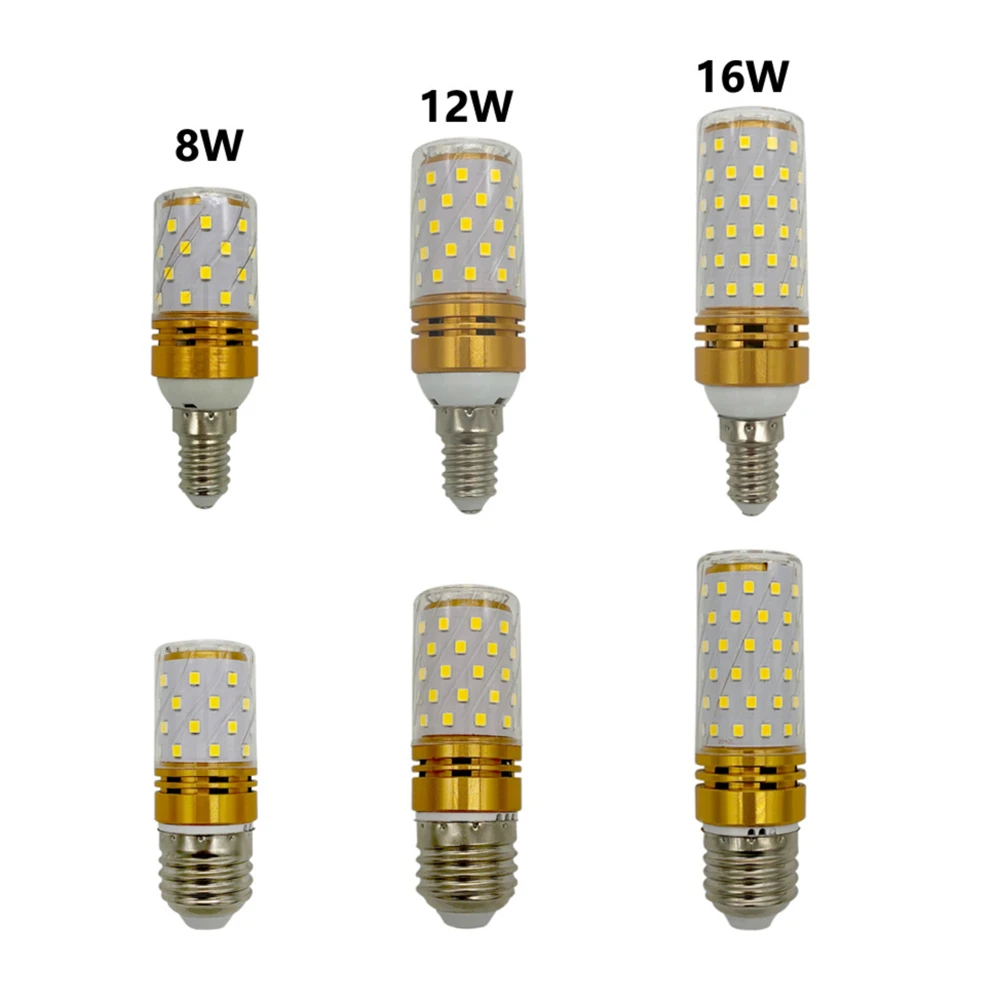 Super Bright Led Corn Bulb E27/E14 LED Light AC 85-265V 8W 12W 16W SMD2835 Corn Lamp 3Colors Changing For Home Decoration