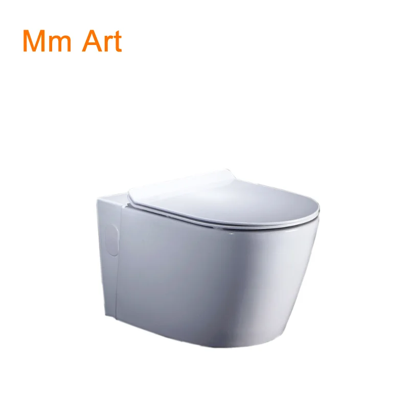 

Художественный дизайн, Белый настенный сифон для туалета, спрей, смываемый напольный тип, роскошная вилла, ванная комната, туалетный инструмент