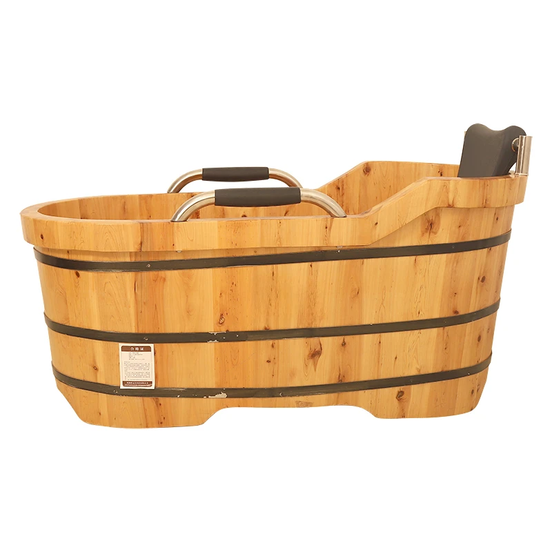 

Wooden bucket bathtub for elderly households, full body solid wood for adults, practical solid wood for modern use