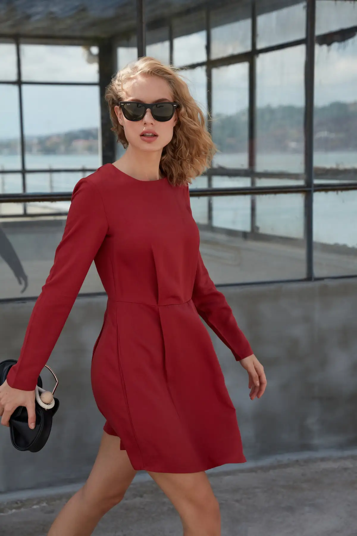 

Trendyol Collet Detaylı Woven Dress TWOAW22EL2114