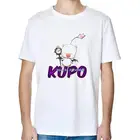 Футболки с рисунком финальной фантазии Moogle Kupo, женские топы с коротким рукавом, футболка с круглым вырезом, летняя футболка для мужчин, одежда