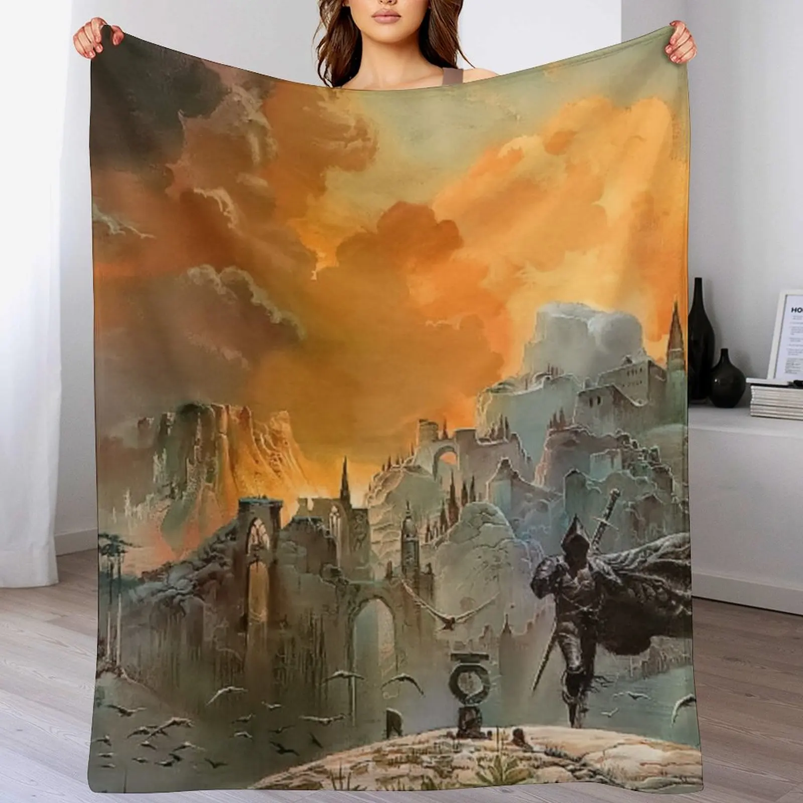 Винтажное художественное одеяло The Shadow of the tortrum тонкие покрывала для пикника