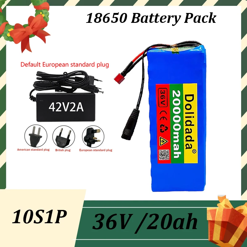 

2023New 18650 Battery Pack 10S1P 36V 20ah Li-ion Rechargeable Battery for Ebike Electric Bicycle Scooter with BMS Backup Battery