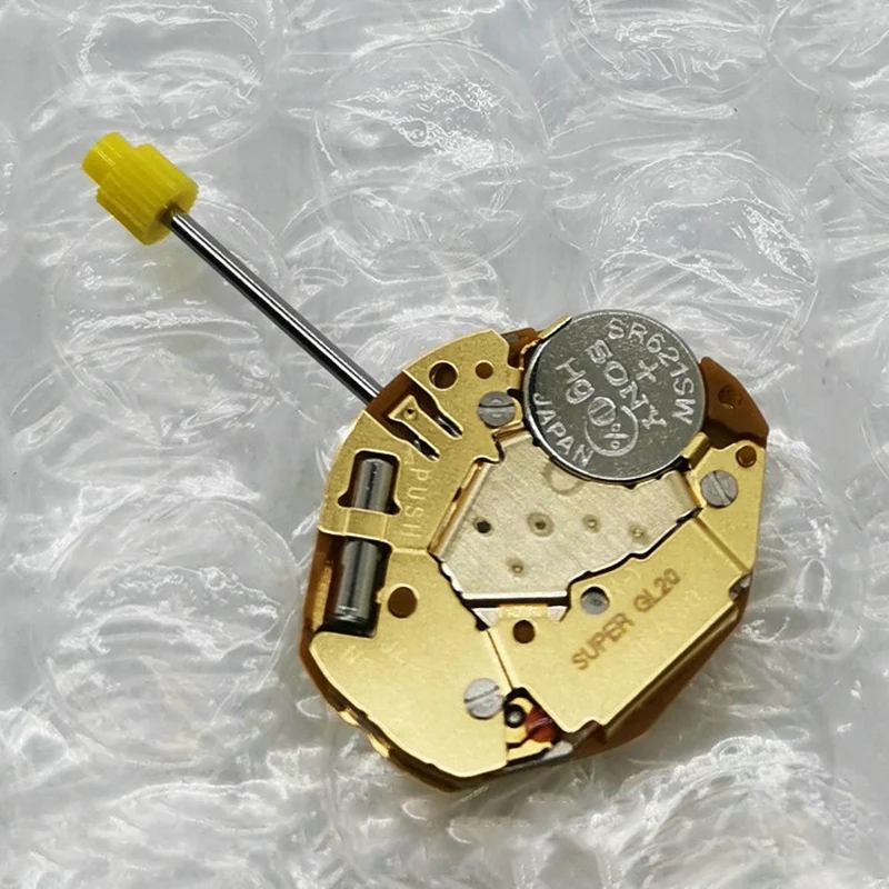 Кварцевый механизм для часов с регулировкой стержня но без батареи 2-контактных